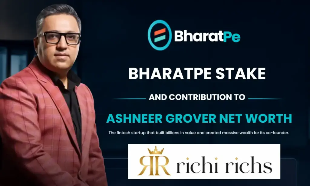 BharatPe Stake and Contribution to Ashneer Grover Net Worth
